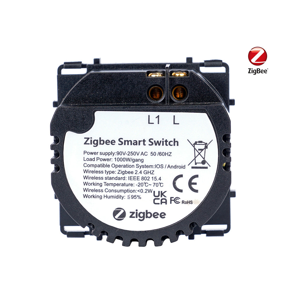 Interruptor táctil Zigbee simple doble o triple