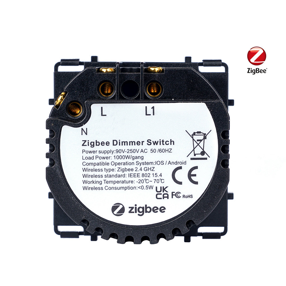 Interruptor Regulador Dimmer táctil Zigbee